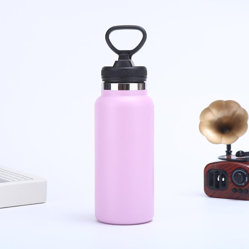 

Термос из нержавеющей стали 304, коммерческий офис, простой космический горшок, уличный портативный мульти-крышка с сопутствующими чашками 32oz