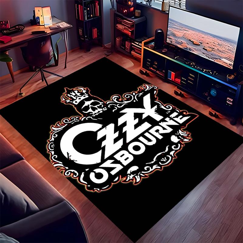 Ozzy Madman2 Printed Absorbent Washable Carpet, Non-Slip Bathroom Mats, Kitchen Rugs, Yoga Mat,Living Room Entrance, Camping Picnic Rugs