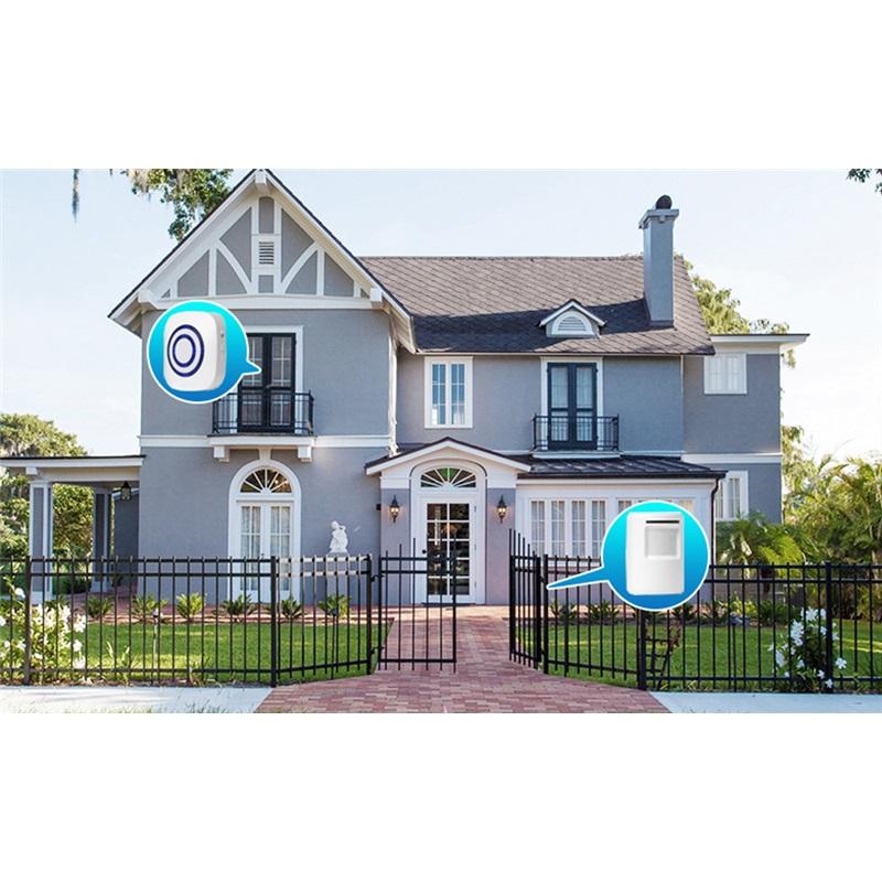 Fine Passage Alarm, Wireless Alarm System with Motion Sensor, Access Speed, Motion Bell with 38 Ringtones, Driveway Alarm