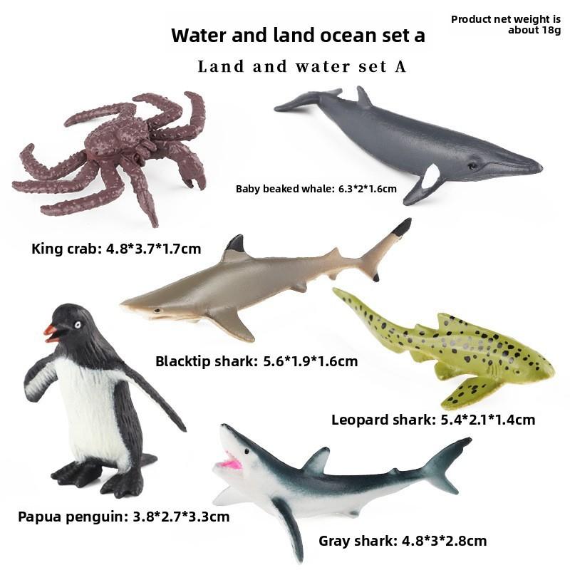 Marine Animal Model Set Plastic Realistic Ocean Creatures For Collectors And Kids