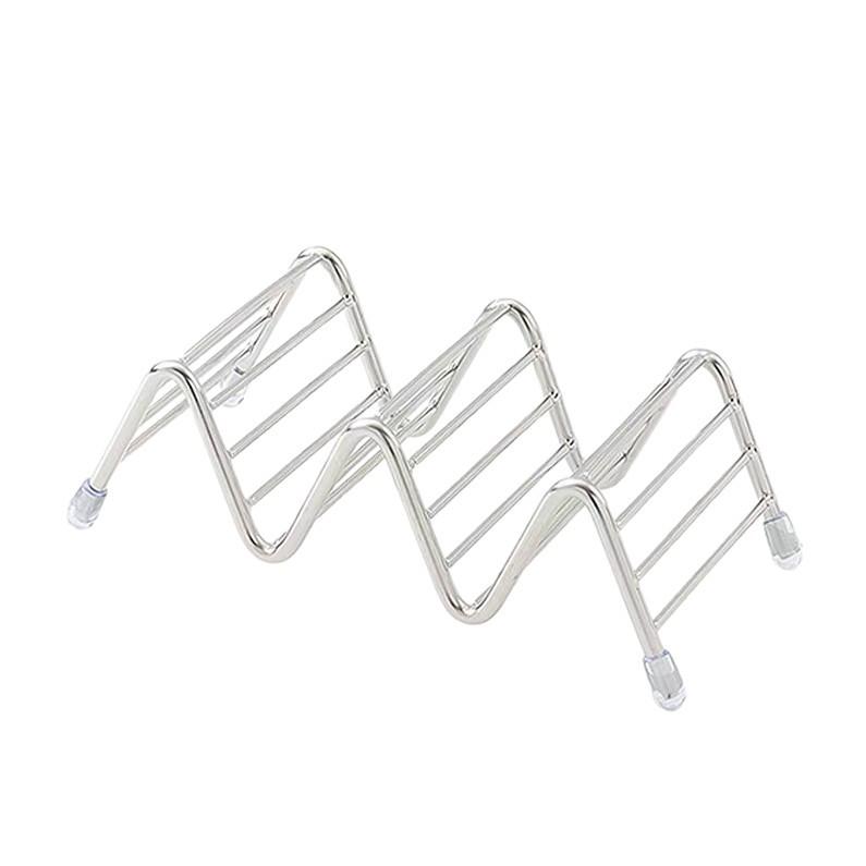 Edelstahl Wellen-Seifenhalter - Badezimmer Aufbewahrung Abtropfgestell