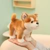 25/35CM Lovely Shiba Inu Plush Toy Lifelike Fluffy Dog Stuffed Toy Simulation Puppy Dolls for Birthday Gifts