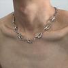 Hip Hop Unregelmäßige Titanstahl Halskette für Mann Luxus Halsband Kette Unisex Schmuck Street Punk Choker Zubehör Großhandel