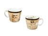 Espresso Cup with Saucer Leonardo Da Vinci Vitruvian Man