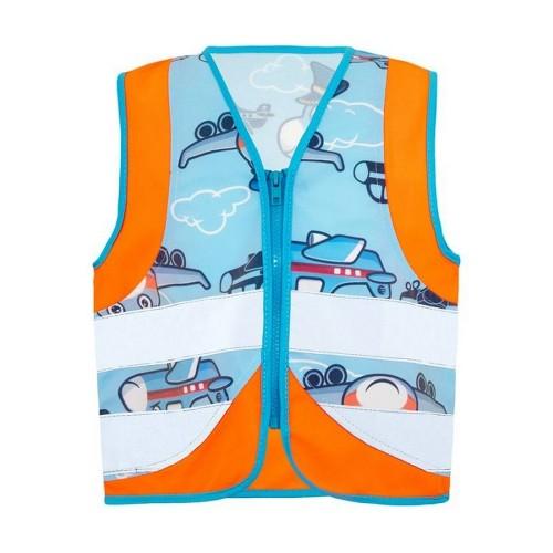 Korntex Childrens/Kids Action Planes Safety Hi-Vis Vest