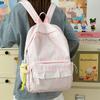 Schoolbag Korean Girl Plaid Backpack Cute Student Schoolbag Lightweight Large Capacity Backpack New Fashion Casual Backpack
