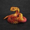 Multicolor 3D Printed Snake 30/45cm 3D Printing Model Kids Gift Animal Simulation Model  Home Decor