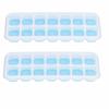2pcs Food Grade Silicone Ice Cube Tray Removable Lid Freezer Ice Mold Stackable Ice Cube Mold  Home