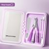 Portable 5-Piece Nail Clipper Set with Eagle Beak Pliers & Cuticle Nippers