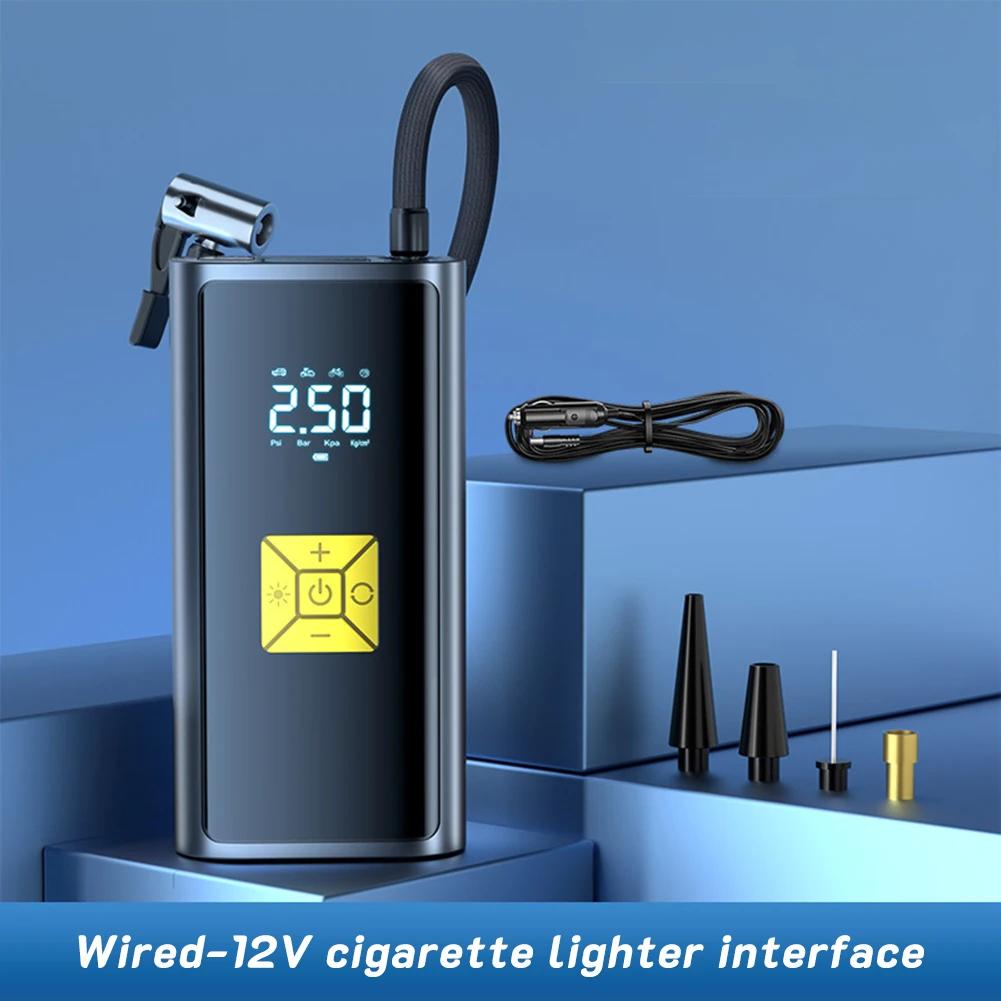 

6000 мАч цифровой надувной локомотив портативный воздушный компрессорный насос, используемый для автомобилей, мотоциклов, велосипедных надувных насосов