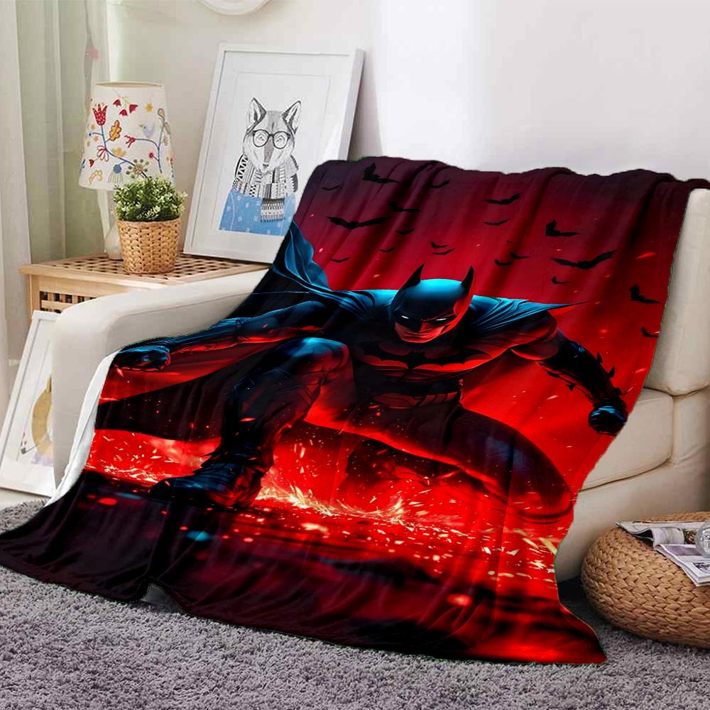 Yellow Batman Blanket Warmthful Decor Perfect for Bed Chair Office Chair for All Seasons Warmthful Decor Unique Gift for Family and Friends Camping