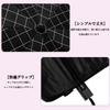 CAPASTEC Folding Large Manual Opening and Typhoon Rain UV UV Suitable for Both Sunny and Rainy Checkered Black Umbrella, Size, Closing,