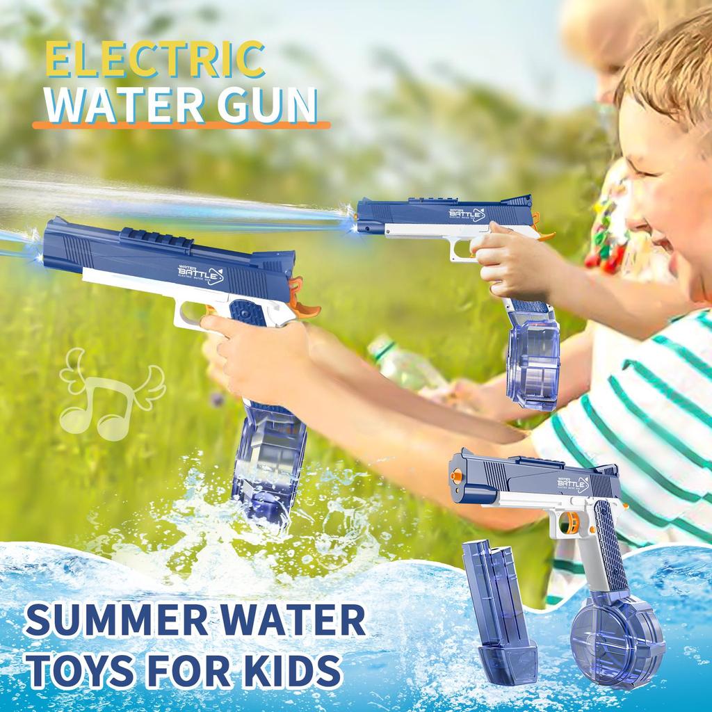 Light electric drum version of the water gun summer beach toys suitable for children, boys and girls, adults