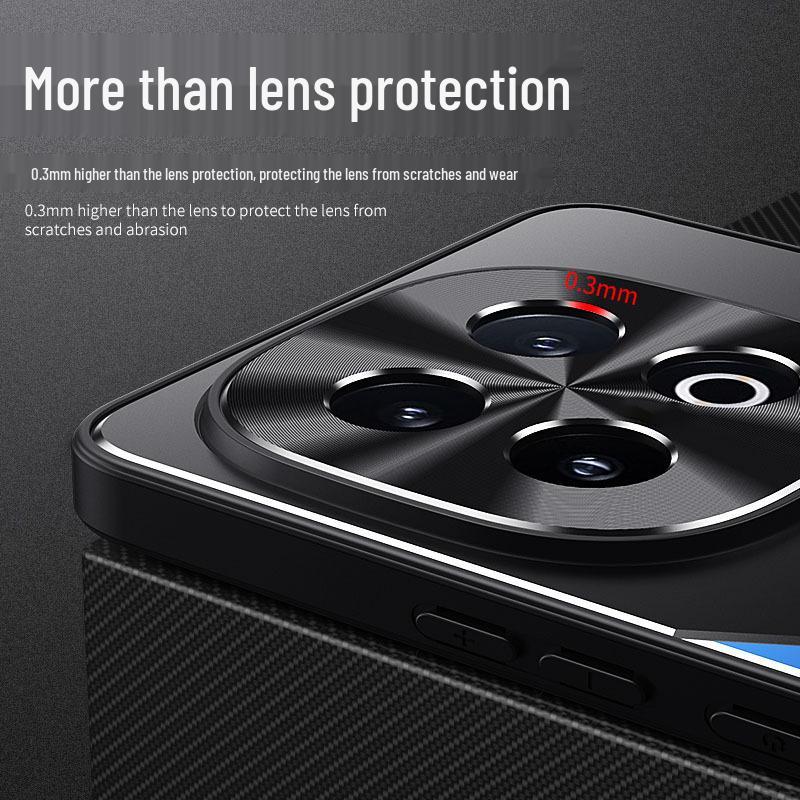 iQOO15 Metal Matte Protective Case: Full Lens Coverage, Anti-Drop, Unisex Design