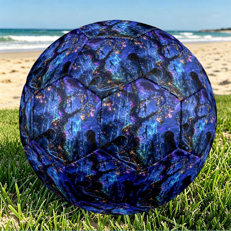 Pallone da Calcio Misura 5 con Stampa Avatar, Pallone in PU Resistente all'Usura per Allenamento Partita e Pratica Quotidiana, Regalo di Compleanno per Appassionati di Calcio