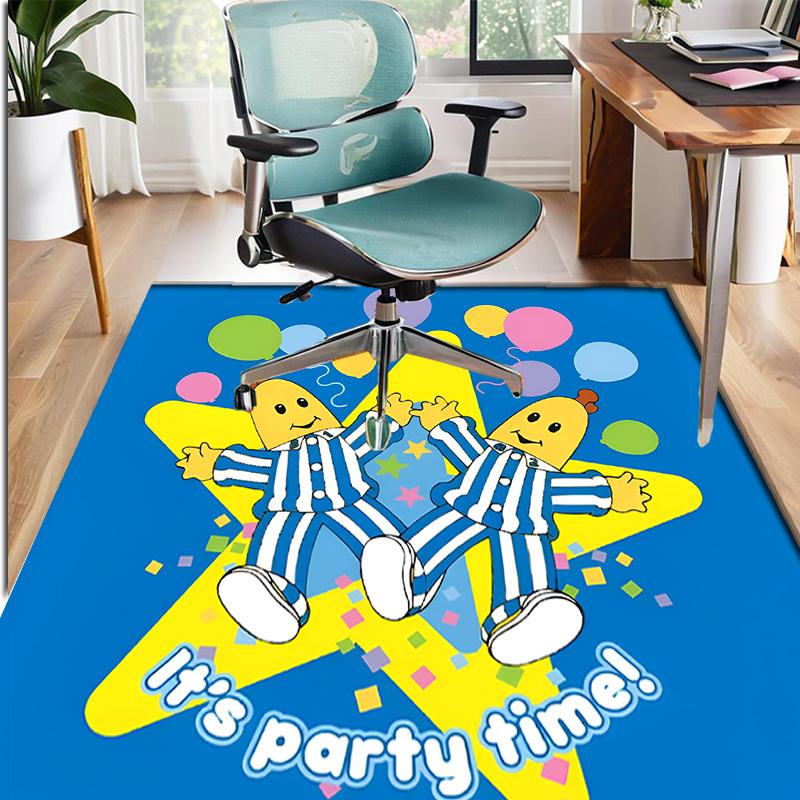 Bananas in Pyjamas Pattern Rug, Indoor/Outdoor Mat, for Picnic, Gameroom, Bedroom, Office, Living Room, Home Decor Carpet, Birthday Gift