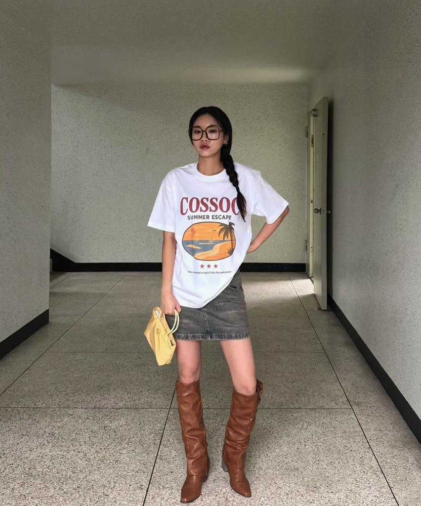 Koso Summer Escape Short Sleeve T-Shirt (White)