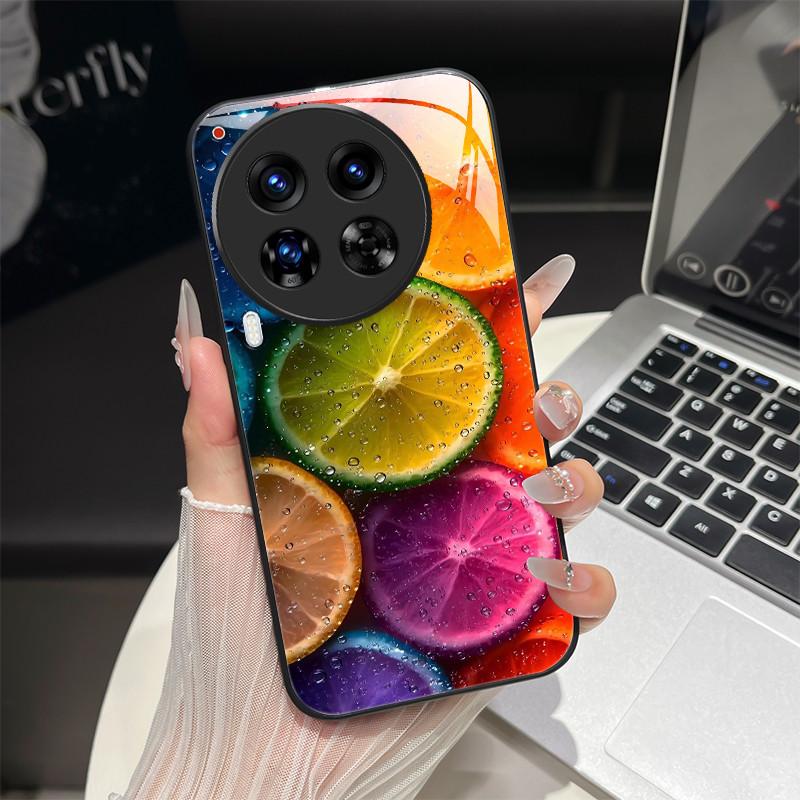 

For Tecno Camon 30 Pro Premier Phone Case Trendy Fantasy Design Tempered Glass Bumper For Camon30 4G 5G Protection Back Covers Camon30Premier(CL9)
