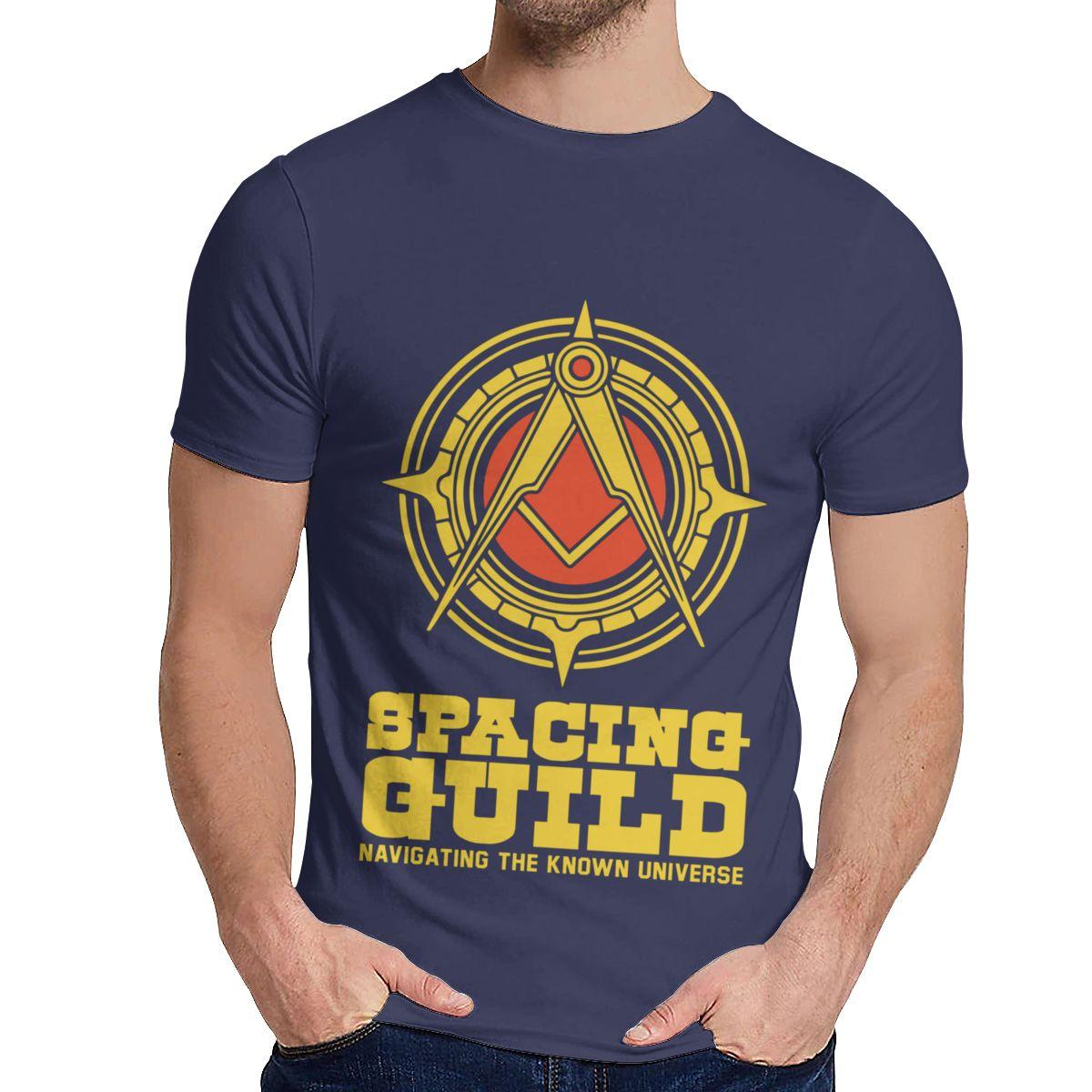 Novelty Spacing Guild Navigation Logo T Shirt Great Funny Crewneck Cartoon Print T Shirt XL