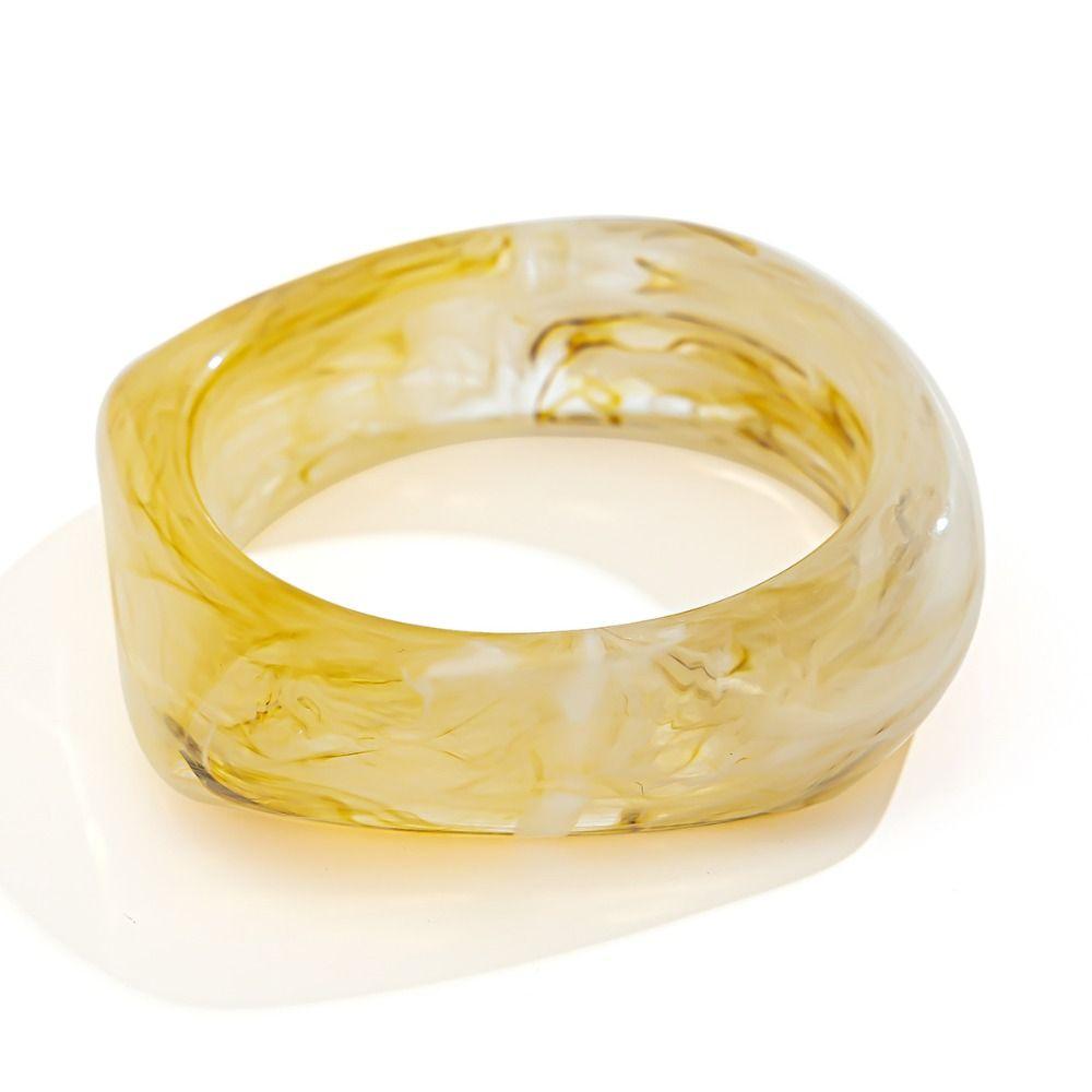 Europa Amerikansk Stil Akryl Armbånd Minoritetsdesign Bredt Kraftig Armbånd Dekorasjon
