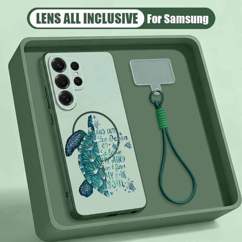 Colorful Ocean Park Case For Samsung S26 Ultra S25 FE S24 S24 Plus A57 A37 A17 A56 A36 A16 A55 A35 A15 A54 5G Hybrid Magnetic Matte Cover