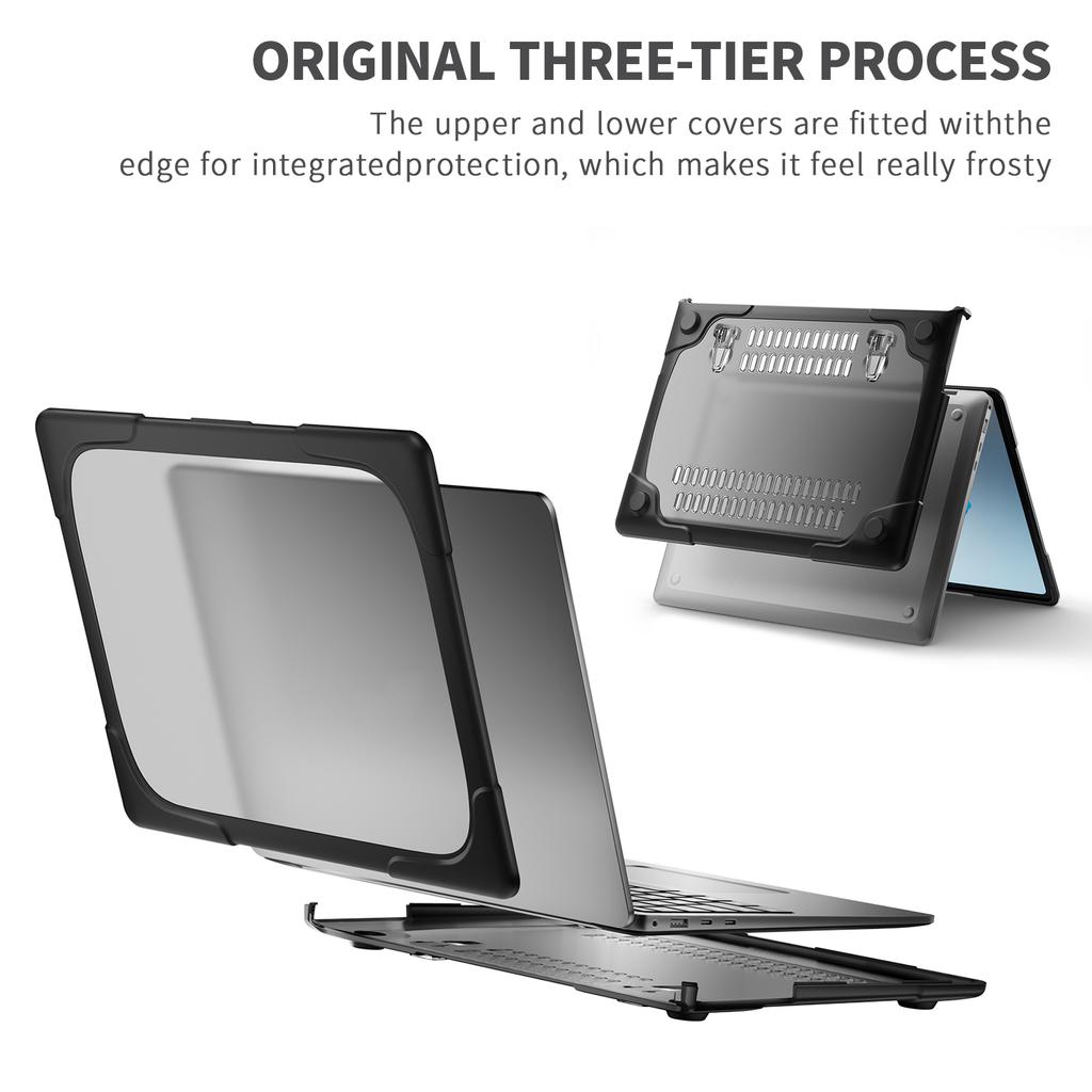 For Microsoft Surface Laptop 7 13.8-inch Laptop Case Stand Design Notebook TPU PC Cover