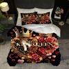 Valentine'S Day Love Roses Pattern Printed Duvet Cover Simple Luxury Style Bedding Set Soft Comfortable Quilt Cover Pillowcase