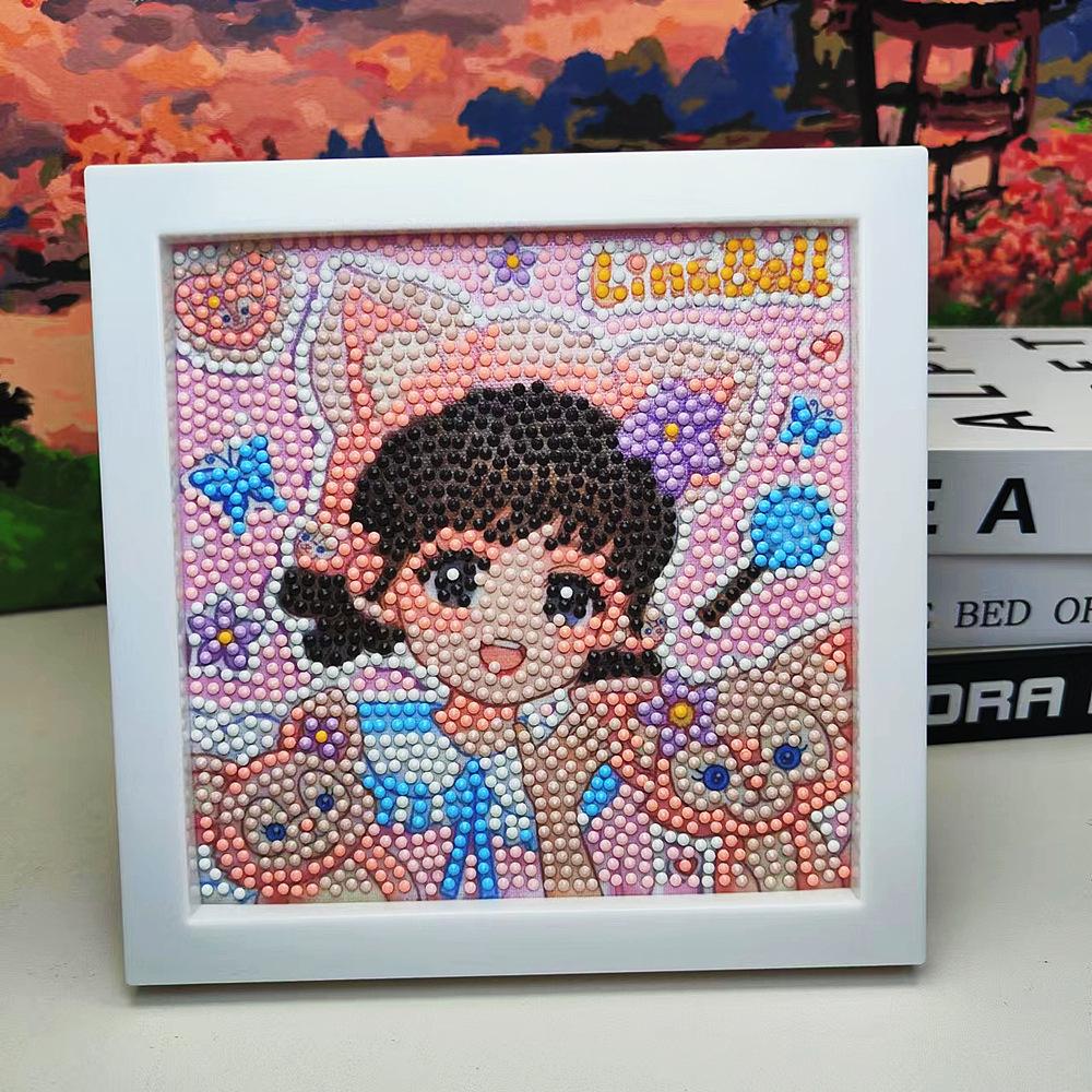 Children'S Diamond Painting Handmade Diy Masonry Painting Cartoon Diamond Sticker Bedroom Living Room Decorative Painting Photo Frame
