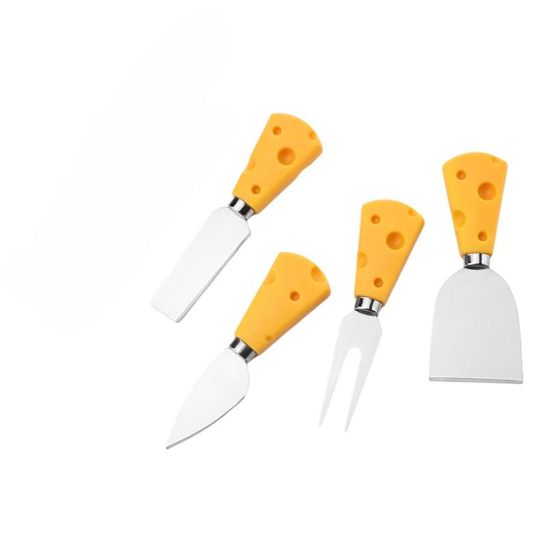 ZISIZ Набор из 4 предметов для сыра, фруктов, пиццы из нержавеющей стали