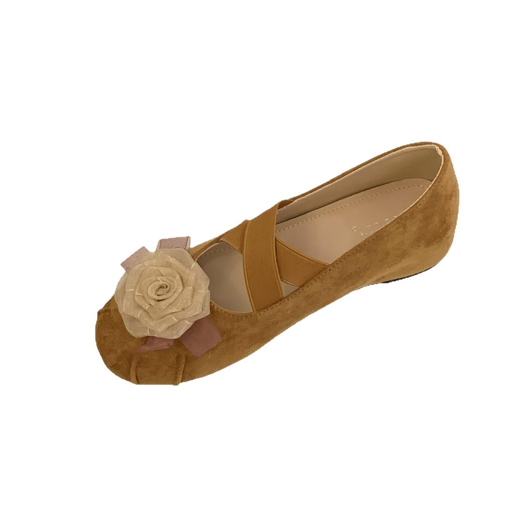 Wieczorny wiatr okrągła główka kwiatowa wewnętrzne zwiększenie wysokości buty Mary Jane nowy chiński styl ze spódnicą płytkie usta płaska podeszwa buty