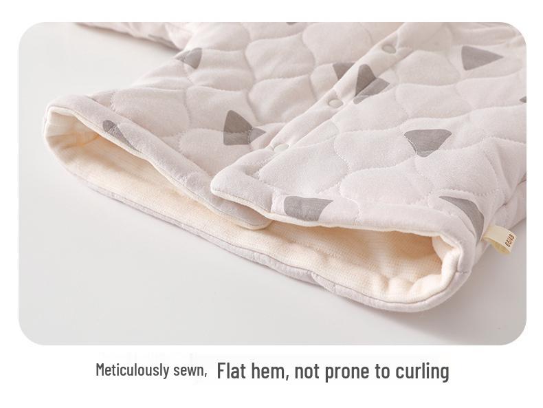 Baby Cotton-Padded Quilted Two-Piece Set with High-Waisted Belly Protection for Autumn/Winter