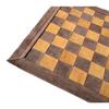 19" X 19" Genuine Leather Chess - Brown Colour | Roll-up Chess | Tournament Chess