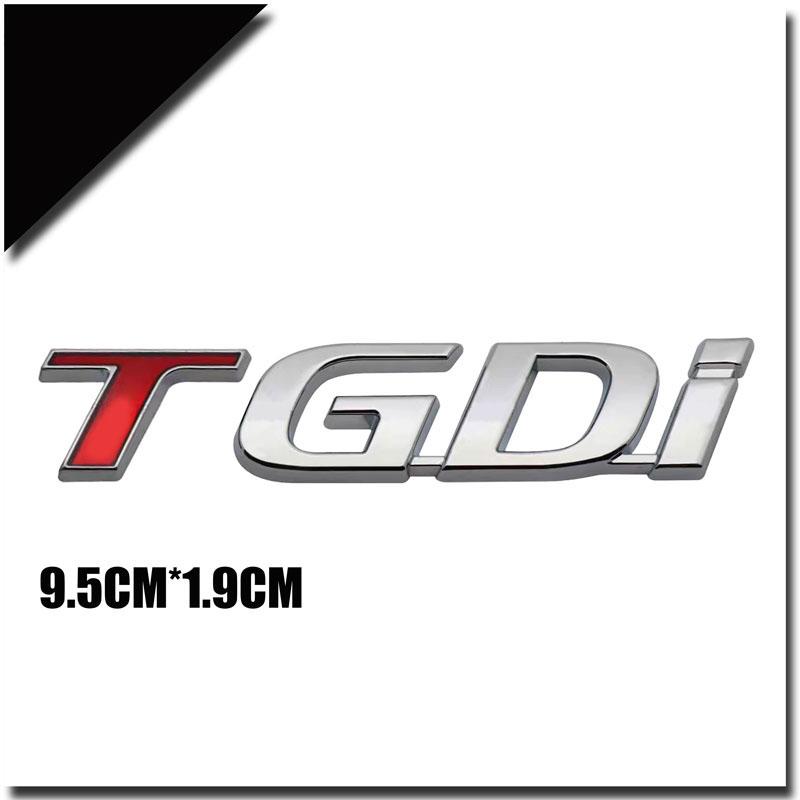

3D металлическая наклейка на автомобиль T GDI эмблема логотип задний значок автомобиля аксессуары для Sonata Tucson Lafesta Elantra DLX DCT Custo TGDI серебряный