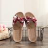 Fashion 2025 Ladies New Style Bow Flower Fashion Versatile Slipper Leisure Comfort Beach Shoes Elegant Minimalist Non Slip Women Sandals