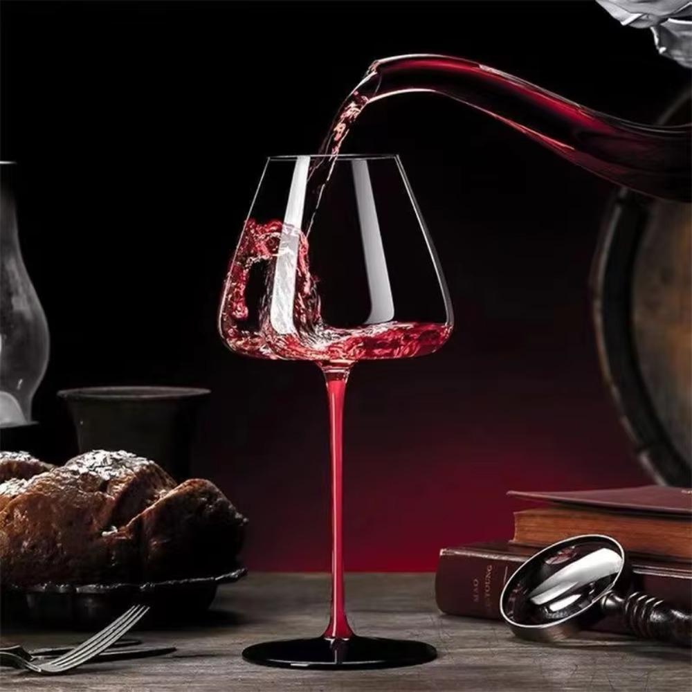 2pcs Hand-blown Champagne Goblet European Style Red Wine Cup Bar Tool Crystal Red Wine Glasses  Gift