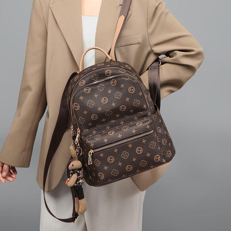 Love Sea Travel Backpack, for Business Trips and Sport, Casual, Brown