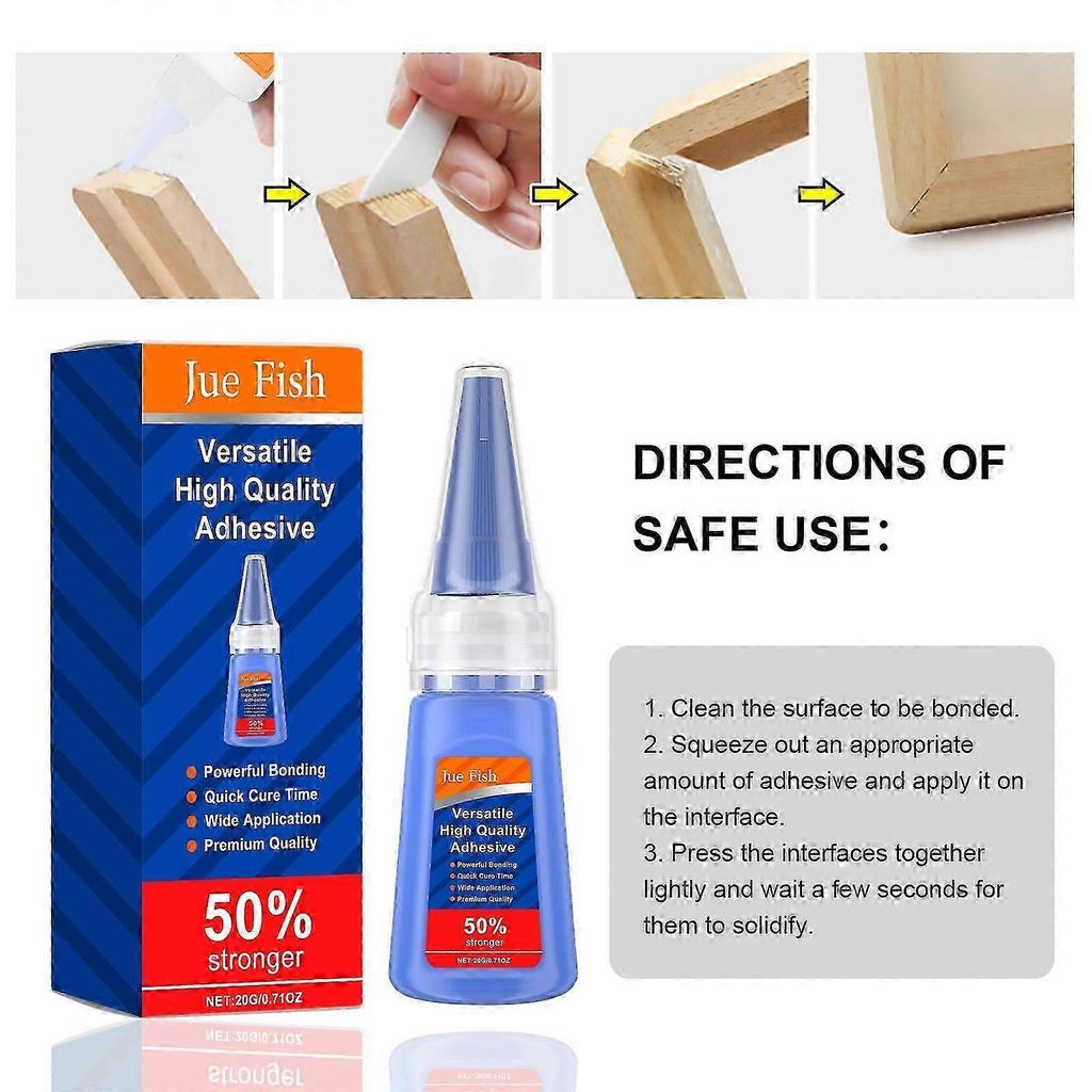 Vielseitiger 20g Transparenter Klebstoff für Keramik, Holz, Leder & Schuhe Schnellhärtend, Starke, Langlebige Verbindung für Haushaltsreparaturen & DIY-Projekte weniger