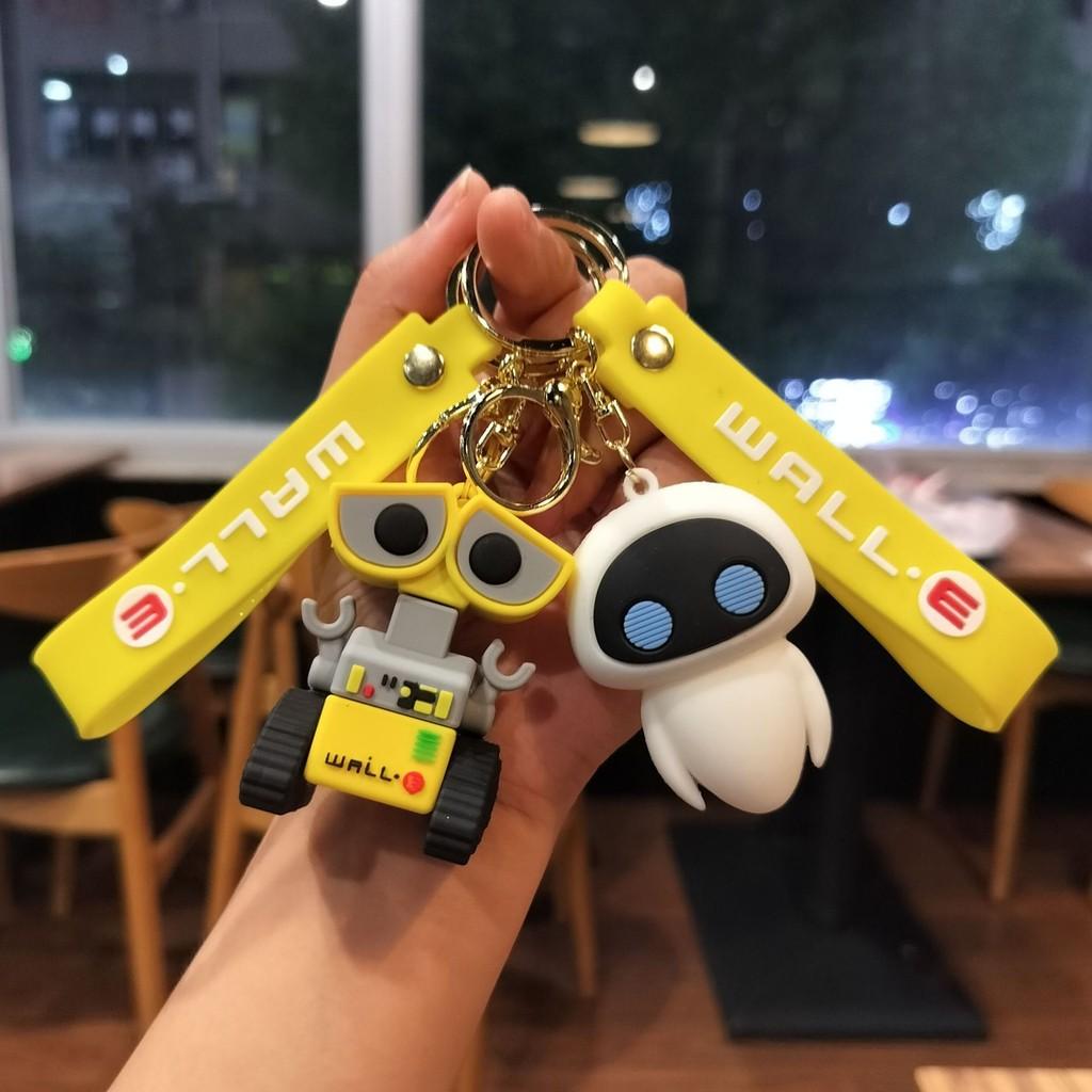 Walle Robot Keychain Eve Pendant Backpack Bag Charm Cartoon Film Gift Periphery