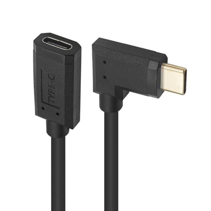 10Gbps Right Angle USB Type C to USB C Cable Fast Charging Cord Connector Data Transfer Cable for Mobile Phone Laptop