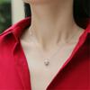 New 2022 New Round Ten Mile Galaxy 1ct Moissanite S925 Sterling Silver Luxury Shine Elegant Pendant Necklace Women's Jewelry