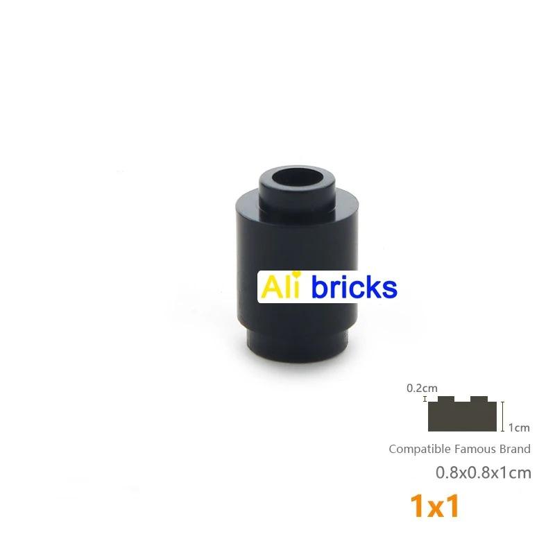 50g/178PCS 3062 1x1 Cylindrical Block Moc Color Loose Parts Compatible with Brick DIY Children's Toy Assembly Storage