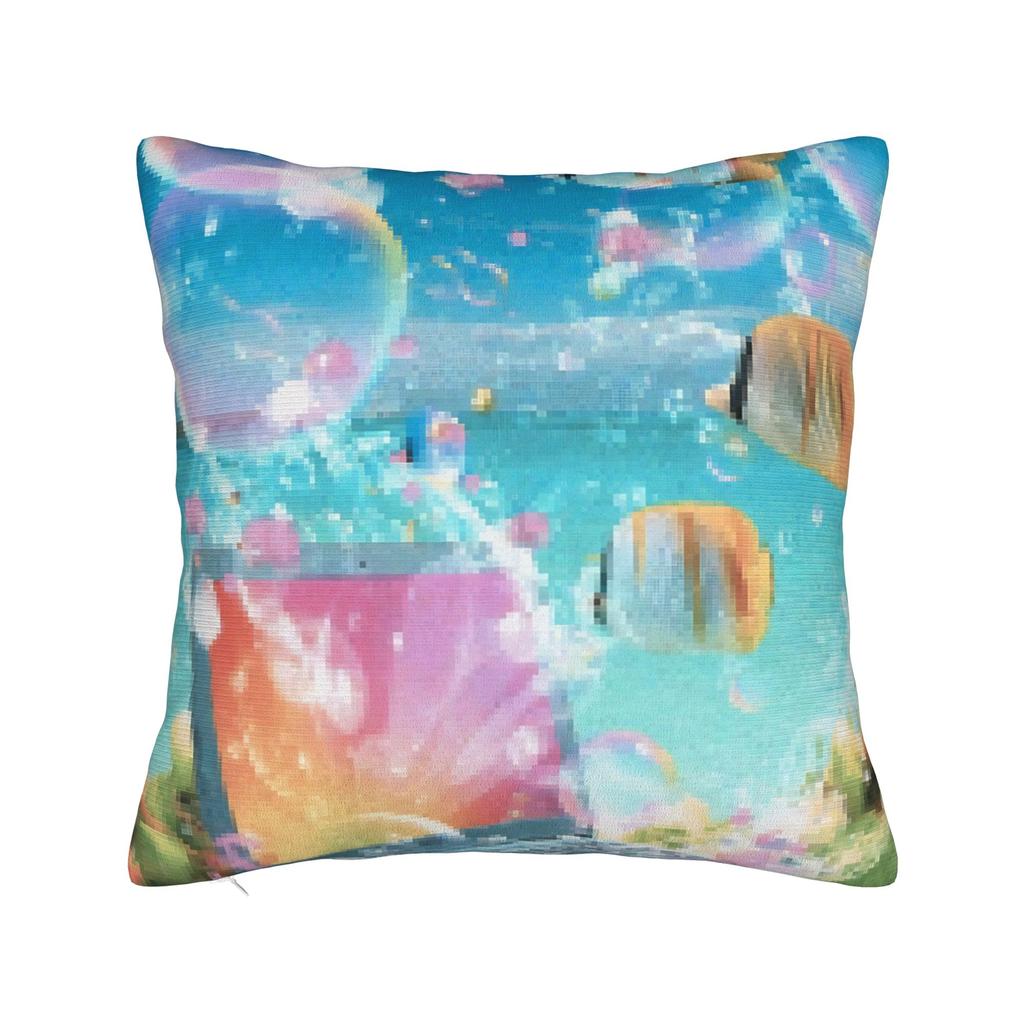 M-marshmello Singer Square Double-Sided printed Pillow Case Bedroom Bedside Pillow Sofa Cushion Cover