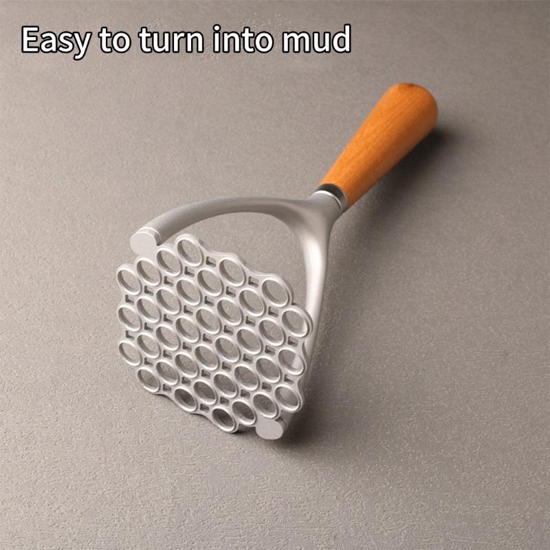 Aluminum Alloy Potato Masher Manual Fruit Vegetable Pressure Mud Machine Bean Masher Kitchen Tool Potatoes Crusher