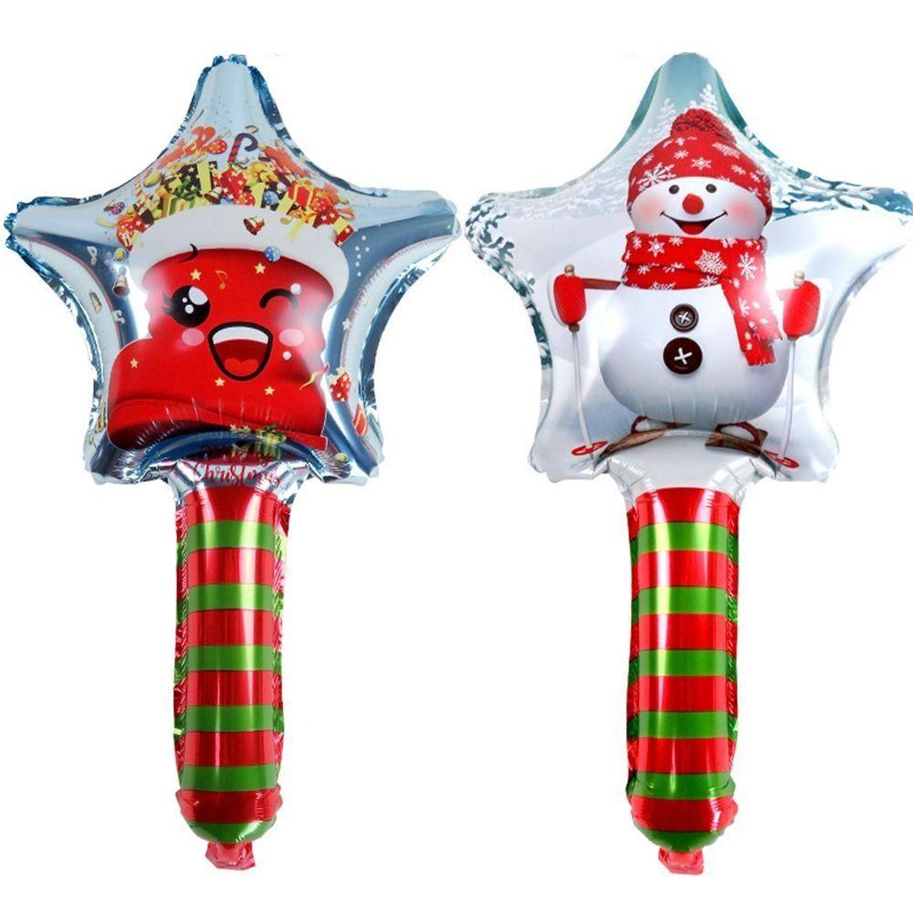Banquet Supplies Cane Candy Foil Balloons Inflatable Stick Christmas Decoration Christmas Ornaments
