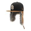 New Era 59FIFTY Dogear MLB ONSPOTZ SD Size 7 59Fifty Dogear Color MLB San Diego Padres Two-Tone Cap, Exclusive, Black, 3/4, 2-Tone