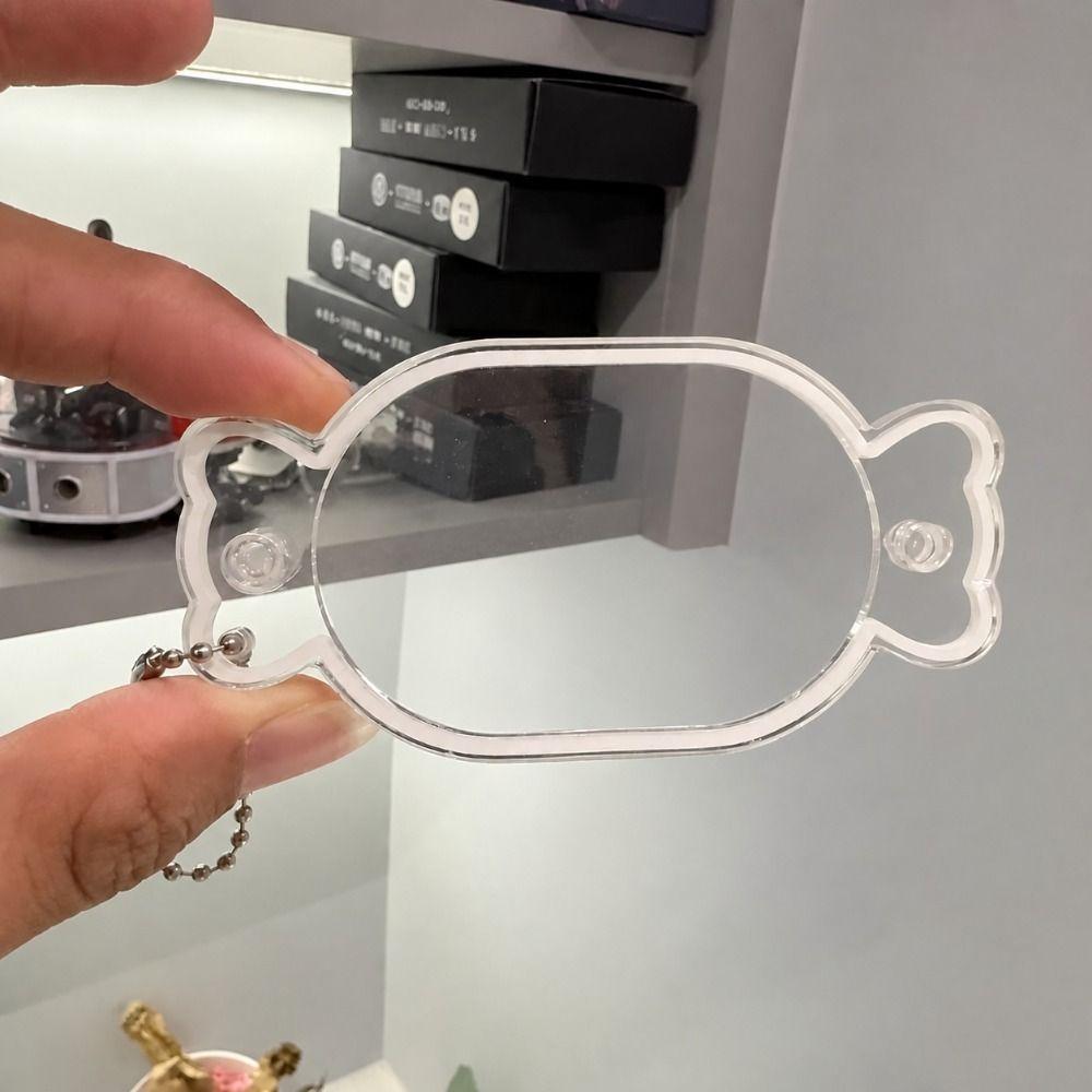 Candy Shape Shaker Keychain Transparent DIY Acrylic Pendant  For Handmade Projects