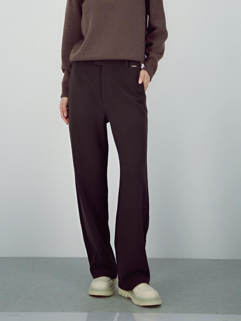 ACUD Crepe Flow Slacks _Brown