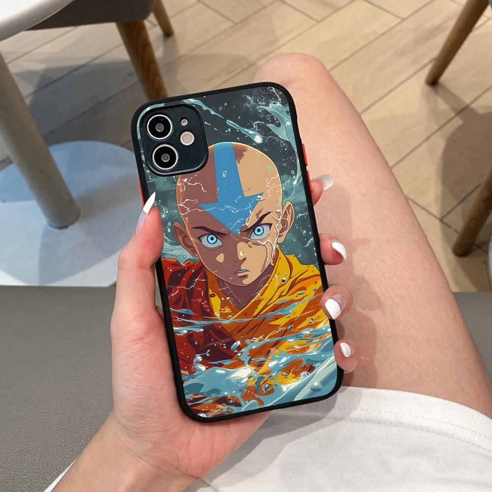 A-AvatarS The Last A-Airbender Anime Pouzdro na telefon Pro IPhone 14 X XR XS 7 8 Plus 11 12 13 Pro MAX 13mini Matné Nárazuvzdorné Pouzdro