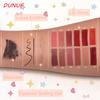 DUNUF 4-in-1 Professional Makeup Box - Mascara, Waterproof Eyeliner, Lip Gloss & Brow Gel, 12 Colors Available