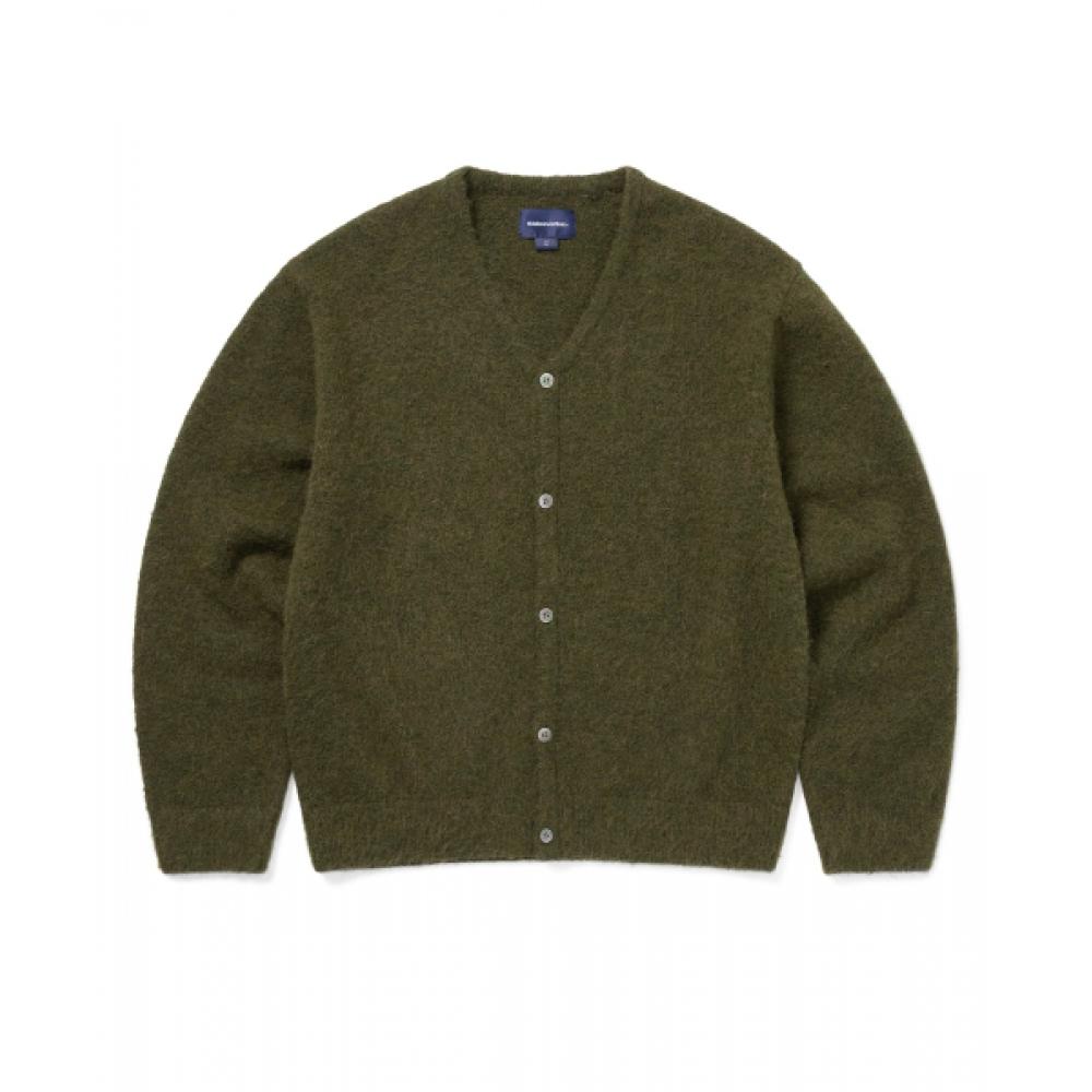 

Thisisneverthat Hairy Knit Cardigan Olive Green S